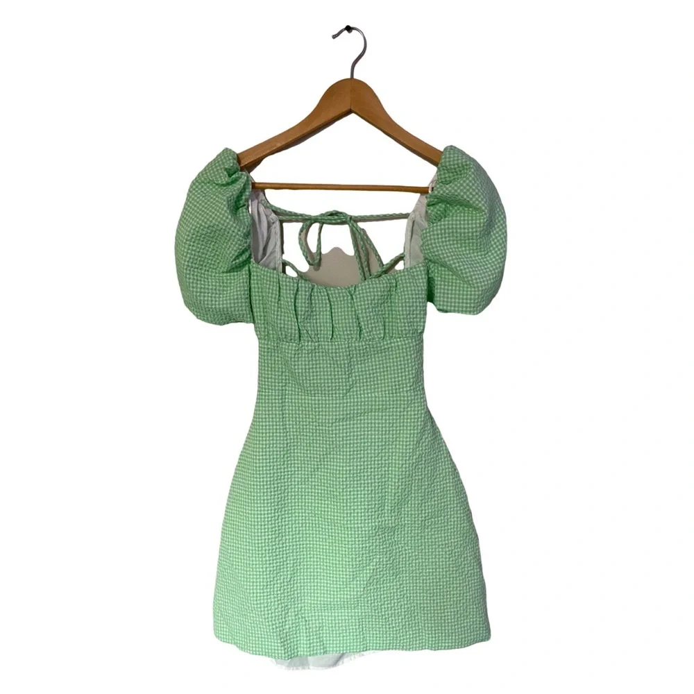 🏷️ NWT Zara Gingham Dress - Picture 3 of 6